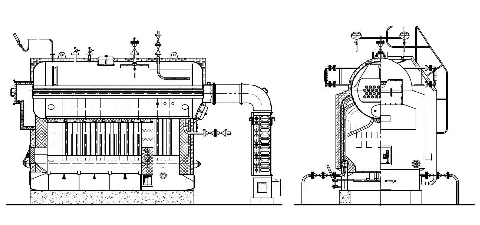 DZH型手烧生物质蒸汽锅炉工作原理图.png